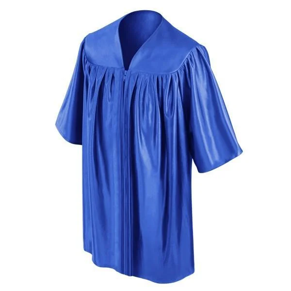 Child's Shiny Royal Blue Choir Robe