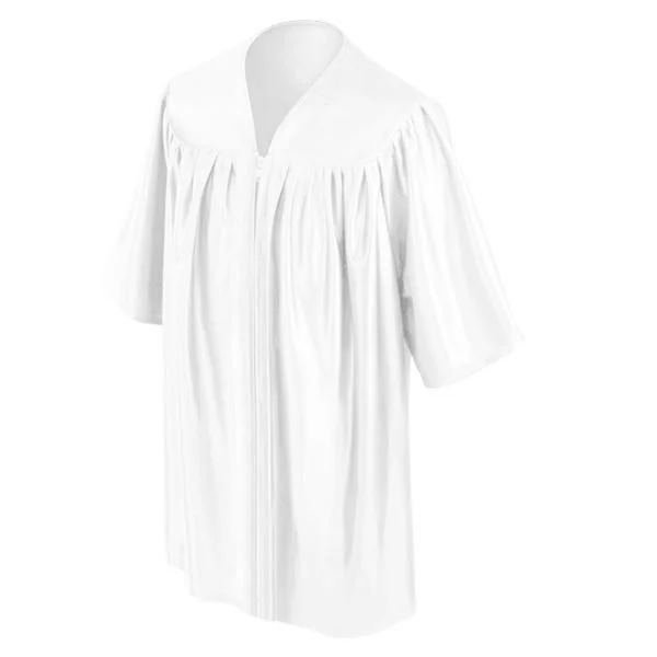 Child's Shiny White Choir Robe