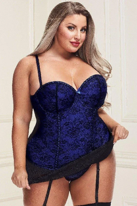 Plus Size Bustier Set