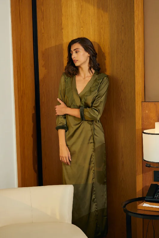 designer-nightgown-set-with-fur-detail-in-olive-green