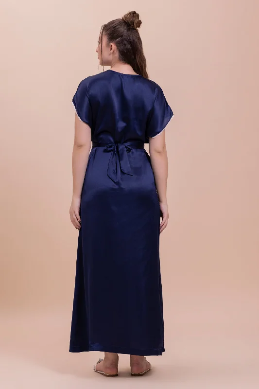 elegant-blue-satin-night-dress