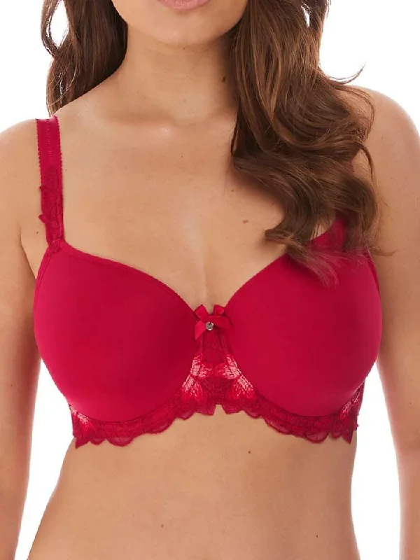 Leona Rebecca Spacer Full Cup Bra - Red