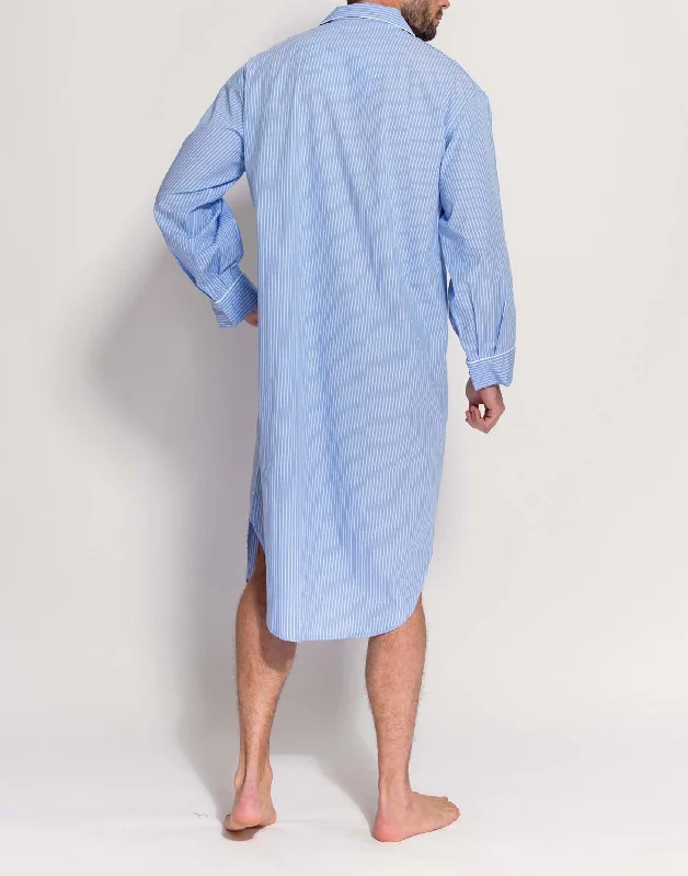 mens-blue-white-stripe-crisp-cotton-nightshirt