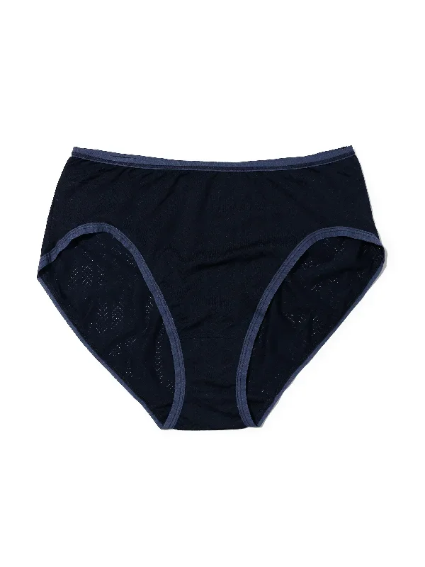 MoveCalm High Waist Brief Blackberry Crumble/Waterfall Blue