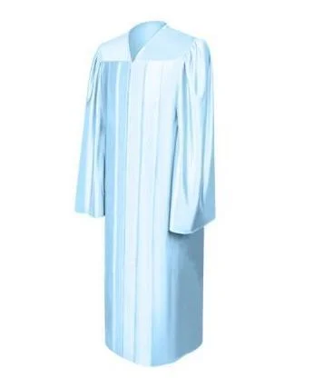 Shiny Light Blue Choir Robe