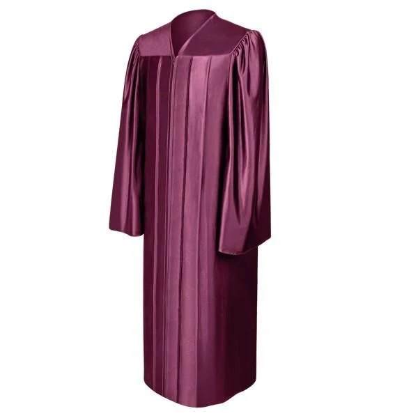 Shiny Maroon Choir Robe