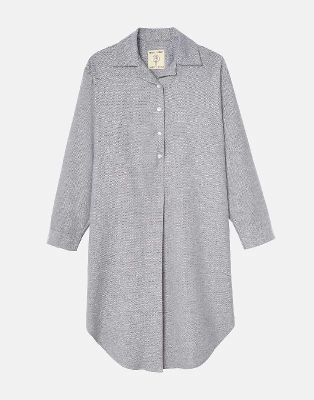 womens-ash-grey-herringbone-nightshirt