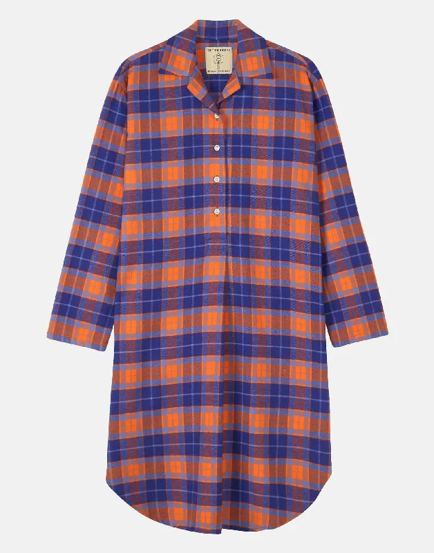 Women's Brushed Cotton Nightshirt – Tangerine Dream